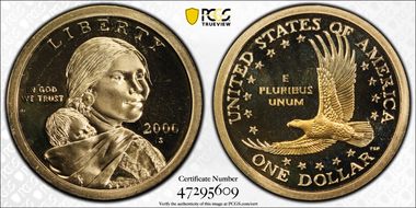 2000-S SAC$1 PR68CAM