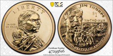 2018-S $1 Native American, Reverse Proof 50th Anniversary Set PR69