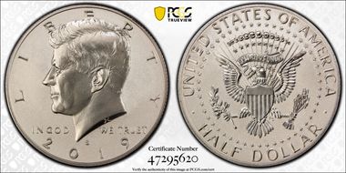 2019-S 50C Kennedy Enhanced Rev PR PR70