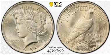 1924 $1 MS63