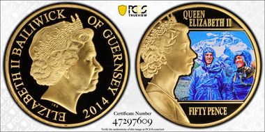 2014 50p Conquest of Everest PL69