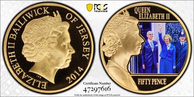 2014 50p Margaret Thatcher PL69