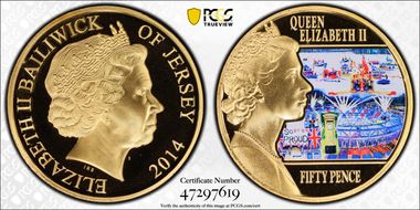 2014 50p Diamond Jubilee PL69