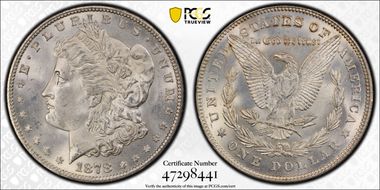 1878 7/8TF $1 Strong MS64