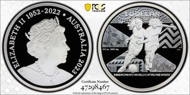 2023 $1 FIFA Women's World Cup AU-NZ-23 -Silver PR69DCAM