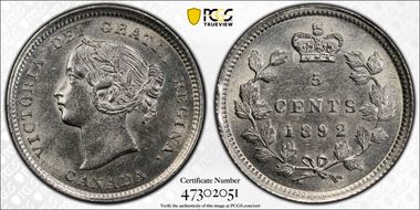 1892 5C AU58