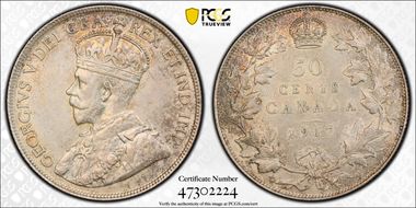 1917 50C AU55