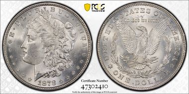 1878 7/8TF $1 Strong MS64