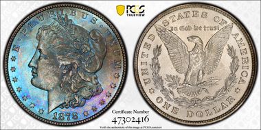 1878 8TF $1 MS63