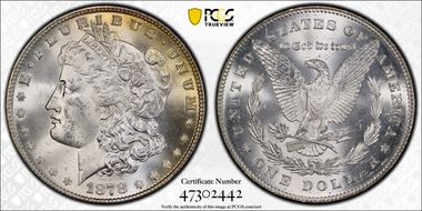 1878 7TF $1 Reverse of 1878 MS63+