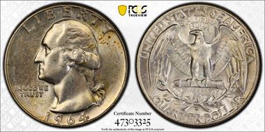 1964-D 25C MS63