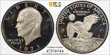 1973-S $1 Silver PR65DCAM