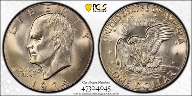 1974-D $1 MS65