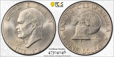 1976 $1 Type 2 MS65