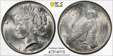 1935 $1 MS64
