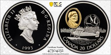 1993 $20 Fairchild PR69DCAM