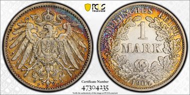 1907-F Mark J-17 AU53