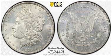 1878 7/8TF $1 Strong MS62+ 