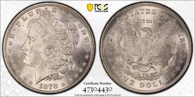 1878 7TF $1 VAM 169 MS63