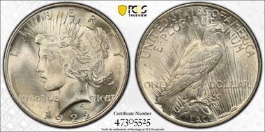 1922 $1 MS64