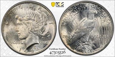 1924 $1 MS64