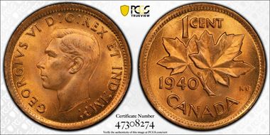 1940 1C MS66RD