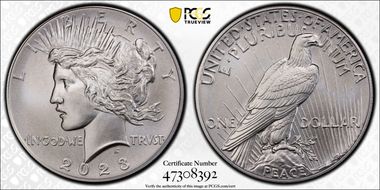 2023 $1 Peace Dollar First Strike MS70
