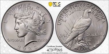 2023 $1 Peace Dollar First Strike MS70