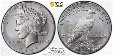 2023 $1 Peace Dollar MS70