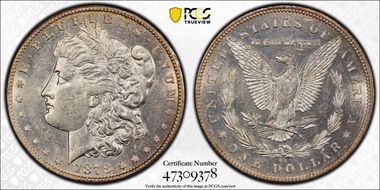 1878-CC $1 AU55