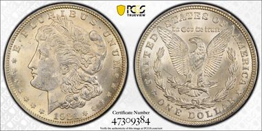1921 $1 Morgan MS62