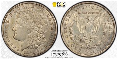 1921-S $1 AU55