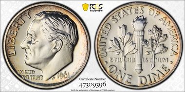 1961 10C PR66