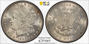 1886 $1 MS63