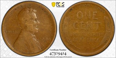 1909-S 1C Lincoln VG10BN