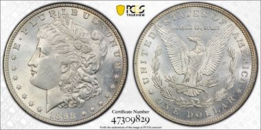 1898 $1 MS62