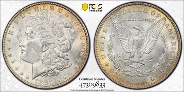 1897 $1 MS62
