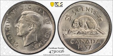 1937 5C Dot MS64
