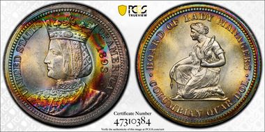 1893 25C Isabella MS65+