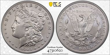 2023 $1 Morgan Dollar MS70