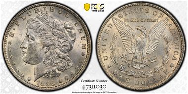 1896 $1 MS62