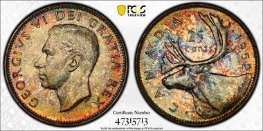 1952 25C Low Relief MS66