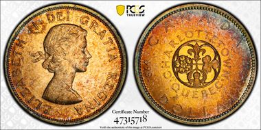 1964 S$1 Confederation No Dot MS64