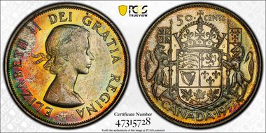 1953 50C SD No Strap MS64