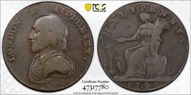 1792 Tk 1/2D DH-928 Middlesex, Misc. Series N1BN