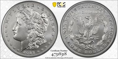 2023 $1 Morgan Dollar First Strike MS70