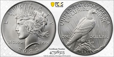 2023 $1 Peace Dollar First Strike MS69