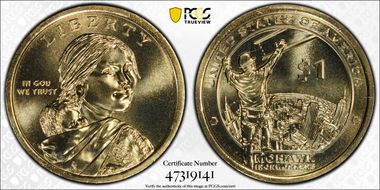 2015-D $1 Native American, Position A MS67