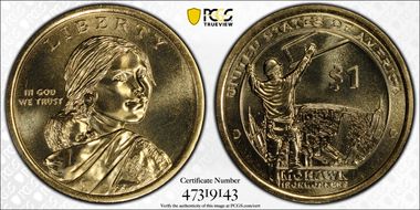 2015-D $1 Native American, Position A MS67