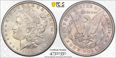 1901-O $1 MS65